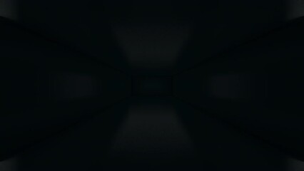 Poster - Endless corridor with neon laser lines abstract motion background with bright neon rays and glowing lines. Looped 3d animation, neon tunnel with square frames. Abstract cycled background. 3d animation