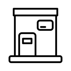 Sticker - Hot Sauna Spa Outline Icon