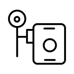 Sticker - Camera Old Retro Outline Icon