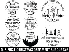 Our First Christmas Ornament Bundle SVG 