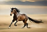 Fototapeta Konie - horse in the desert