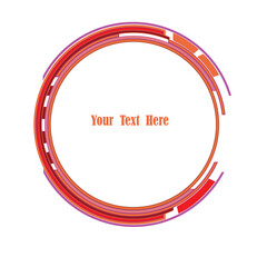 Sticker - Abstract red vector background. Vector Illustration. Your text here