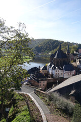 Sticker - Saarburg, gesehen vom Bergfried