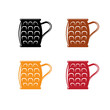 mule cocktail mugs simple vector logo set