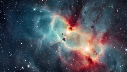 Wall Mural - Amazing cosmic nebulae at the other end of the universe.