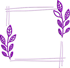 Wall Mural - Flower frame