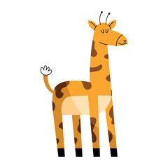 Poster - giraffe doodle illustration