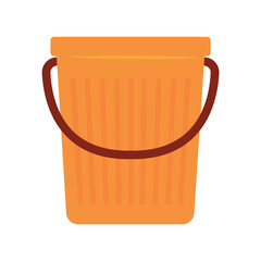 Wall Mural - Isolated colored empty cleaning bucket icon Vector