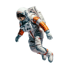 Astronaut Isolated On Transparent Background, Generative Ai