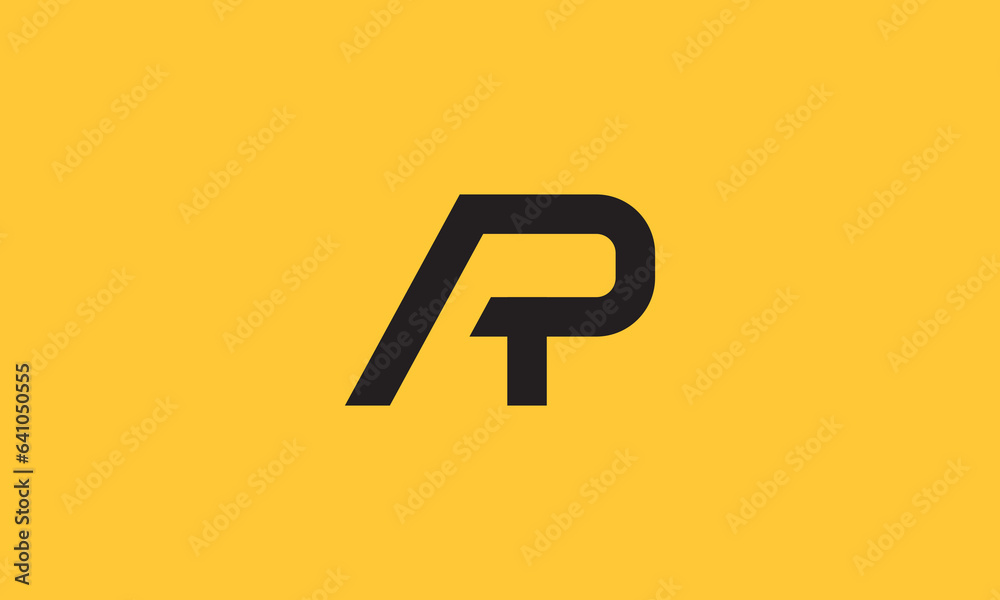 Creative Professional Trendy and Minimal Letter AP Logo Design in flat ...