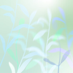 Sticker - Blurred plants background