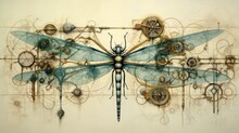 Mechanical Dragonflies Navigating Through A Web Of Interconnected Memories | Generative AI