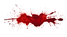 Splash Of Blood On Transparent Background 