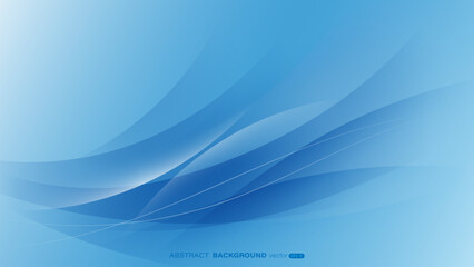 Wall Mural - abstract background with lines and trendy blue gradient curve