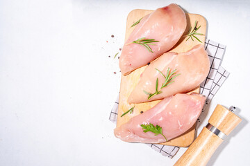 Wall Mural - Raw chicken breast fillet