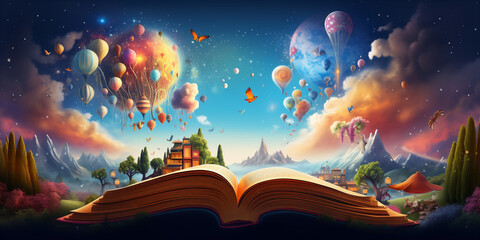 The magical world of the book. Generative AI