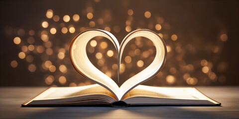 Poster - inside of book heart 