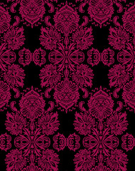 Wall Mural - seamless damask pattern