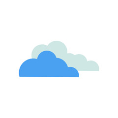 Sticker - Cloud flat illustration