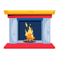 Poster - Fireplace 