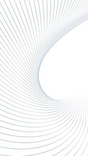 Loop Blue Curved Lines Pattern Motion On White Vertical Background.
