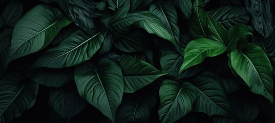  a close up of a bunch of leaves, in the style of dark paradise, photorealistic compositions