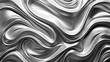 © Filip - A liquid texture where metallic silver fluid seems to spiral inward endlessly flat lay