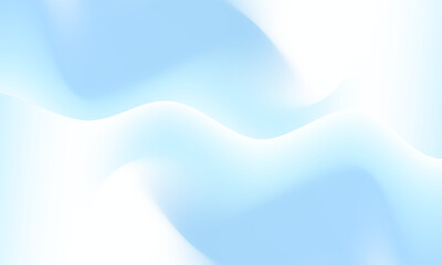 Fototapete - Smooth Blue Pastel holographic gradient background texture. Tender blue waves. Vector Illustration. EPS 10.
