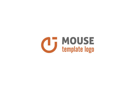 Template logo design solution with simple computer mouse image