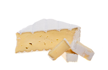 Wall Mural - brie cheese isolated