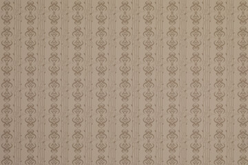 Sticker - Light brown wallpaper with beautiful pattern as background