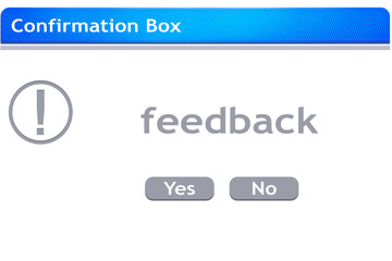 Poster - Digital png of feedback text on online customer interface screen on transparent background
