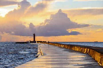 Wall Mural - Mangalsala lighthouse, Riga