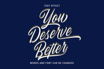 Poster - lettering quotes text effect editable eps cc