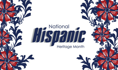 Wall Mural - Hispanic National Heritage Month in September and October. Hispanic and Latino culture. Latin American patterns. Vector