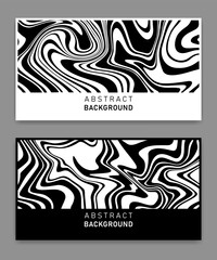 Poster - optical art abstract background liquify lines design, abstract wave poster 
