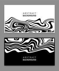 Poster - optical art abstract background liquify lines design, abstract wave poster 