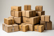© Kepler - Ecological cardboard boxes. Unmarked. Product boxes. mock-up