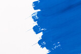 Fototapeta Dmuchawce - stroke blue paint brush