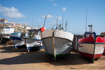 Canvas Print - view of Ericeira village