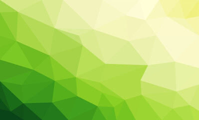 Wall Mural - Green Background with triangle square geometric pattern.bright poly abstract background texture.