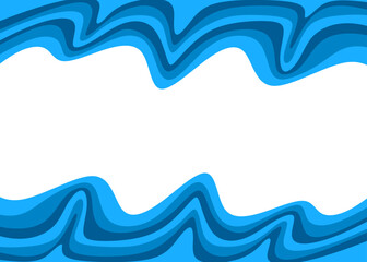 Poster - Minimalist background with colorful gradient wavy lines pattern and with some copy space area