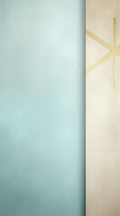 Wall Mural - Light pastel background with a golden cross, generative AI.