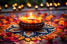Diwali Festival Of Lights AI Generated Art