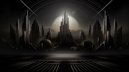 Timeless Art Deco Scenes: Transport yourself with vintage Art Deco backgrounds