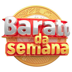 Canvas Print - BARATO DA SEMANA SELO 3D