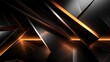 © rajagambar99 - 3D wallpaper abstract triangle modern glows orange, black colors