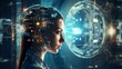 Surreal Synthesis: AI's Futuristic Vision of the Artificial Woman, Modern Technology, Development!