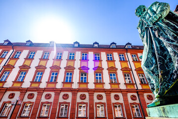 Wall Mural - historic buildings at the old town of Bayreuth - germany