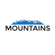 Simple mountain logo. Majestic simplicity and natural allure. Vector illustration..